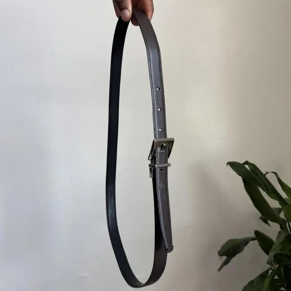 Vintage Calvin Klein reversible black/ brown‎ Leather Belt size L